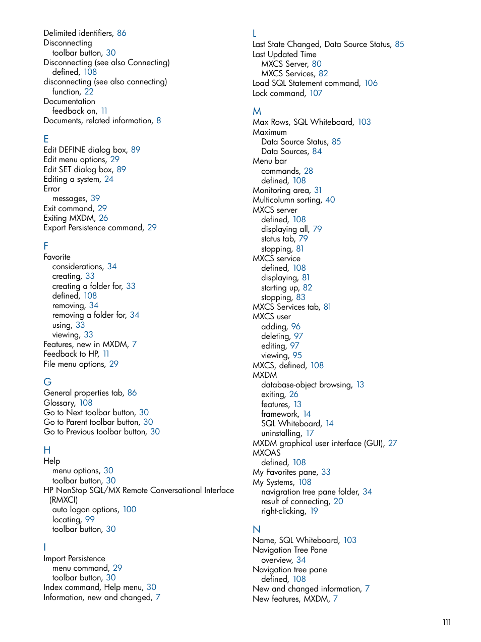 HP Integrity NonStop J-Series User Manual | Page 111 / 113