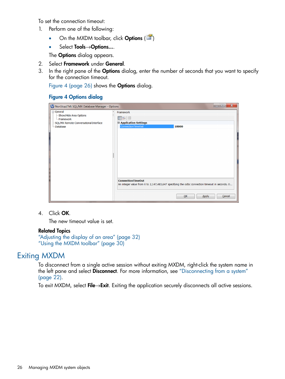 Exiting mxdm | HP Integrity NonStop J-Series User Manual | Page 26 / 113