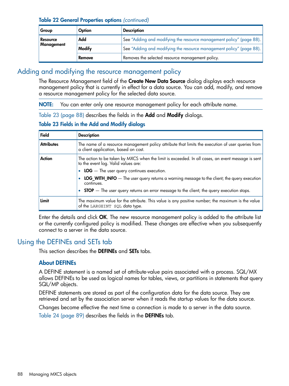 Using the defines and sets tab, About defines | HP Integrity NonStop J-Series User Manual | Page 88 / 113