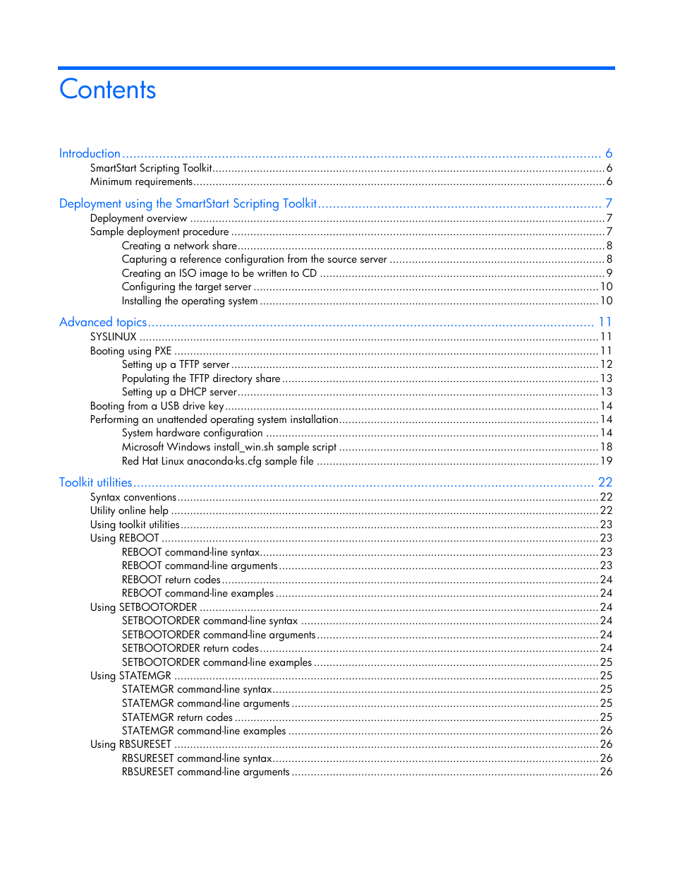 HP SmartStart-Software User Manual | Page 3 / 69