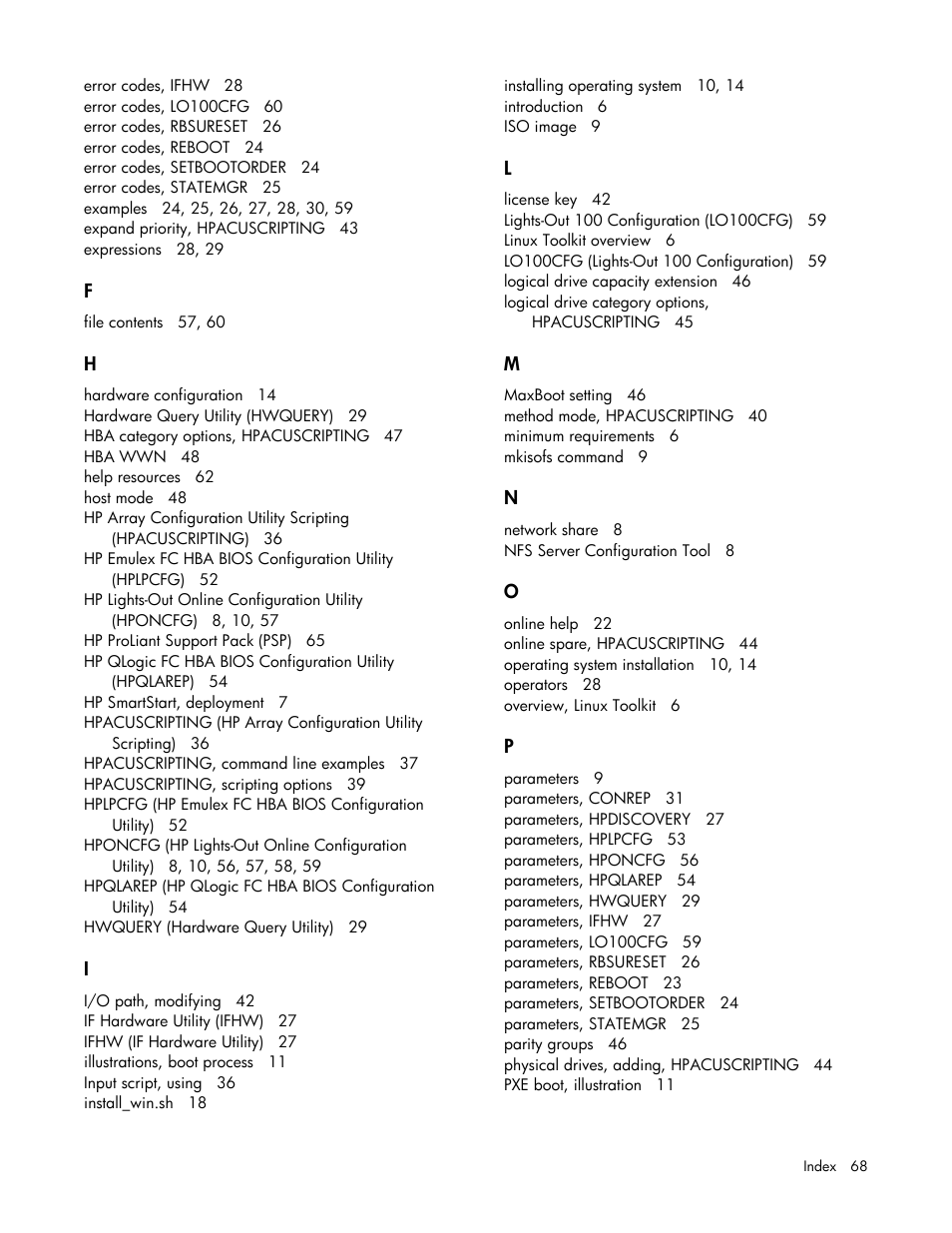 HP SmartStart-Software User Manual | Page 68 / 69