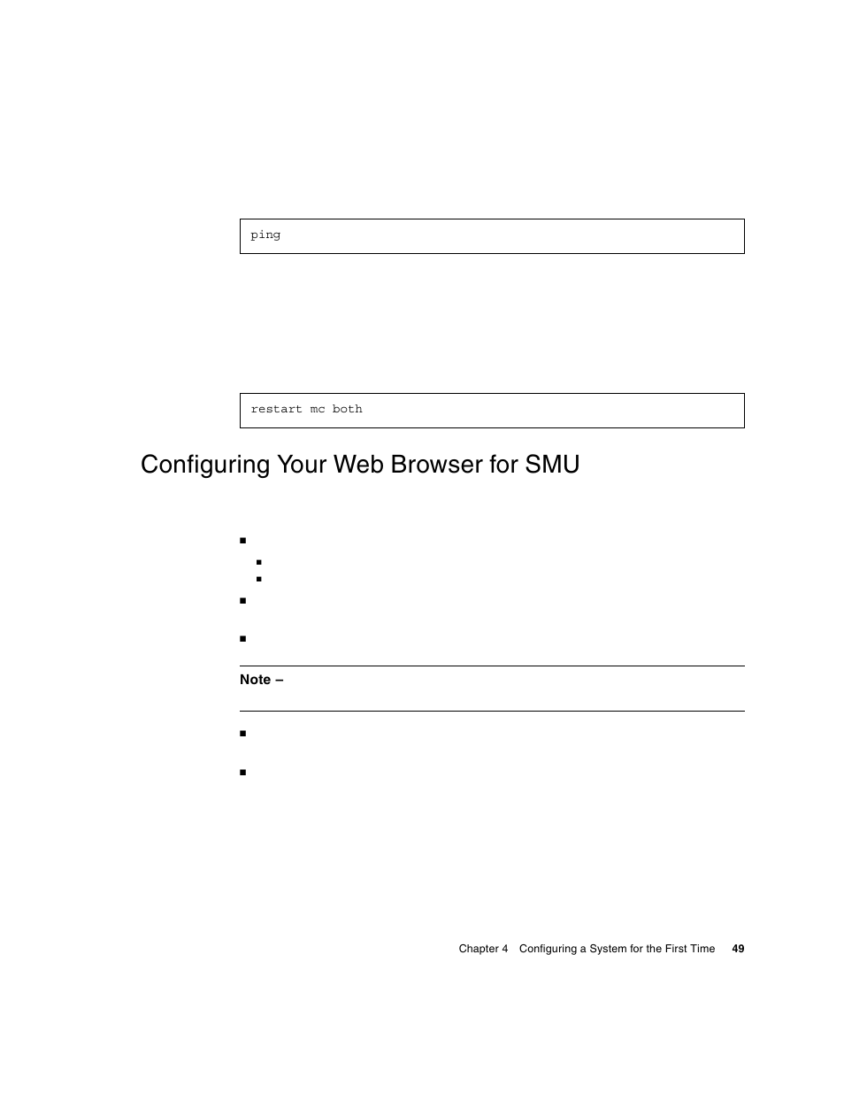 Configuring your web browser for smu | HP MSA Controllers User Manual | Page 49 / 86