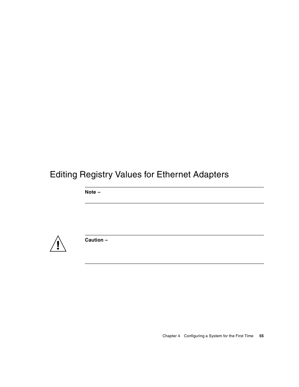 Editing registry values for ethernet adapters | HP MSA Controllers User Manual | Page 55 / 86