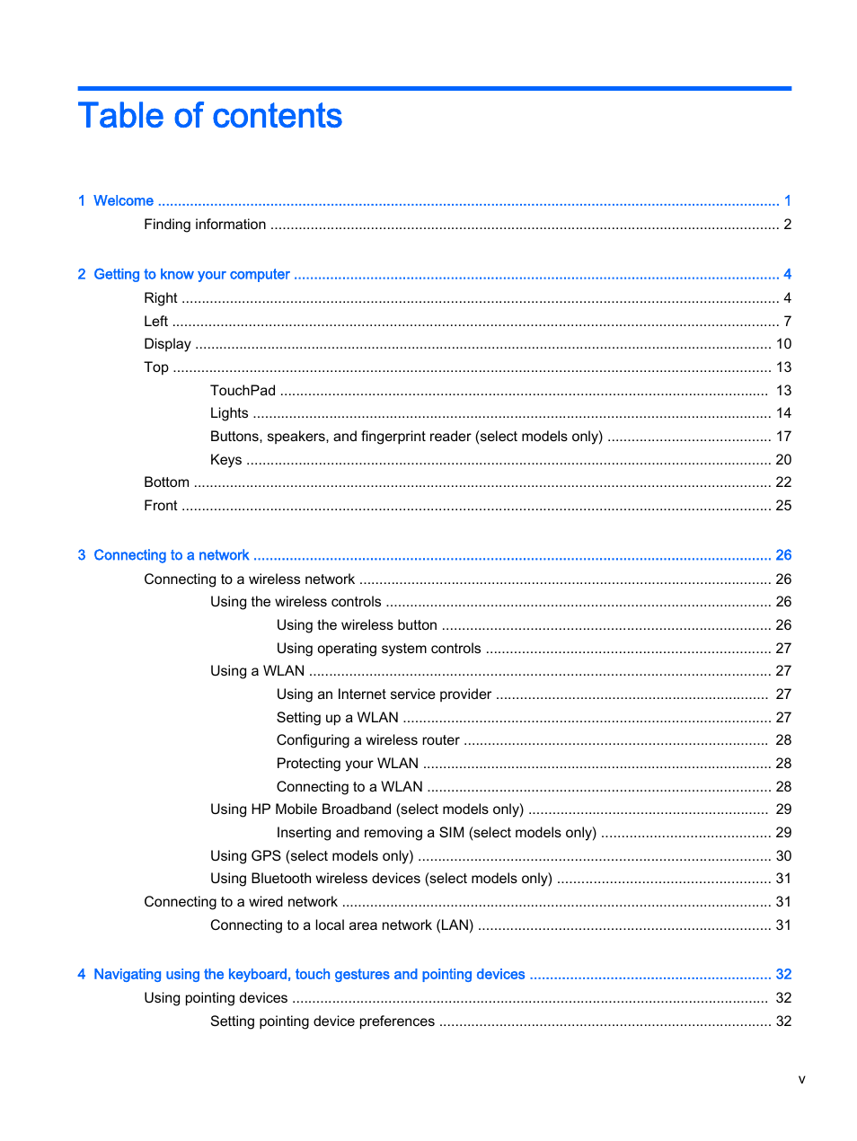 HP ProBook 440 G2 Notebook PC User Manual | Page 5 / 109