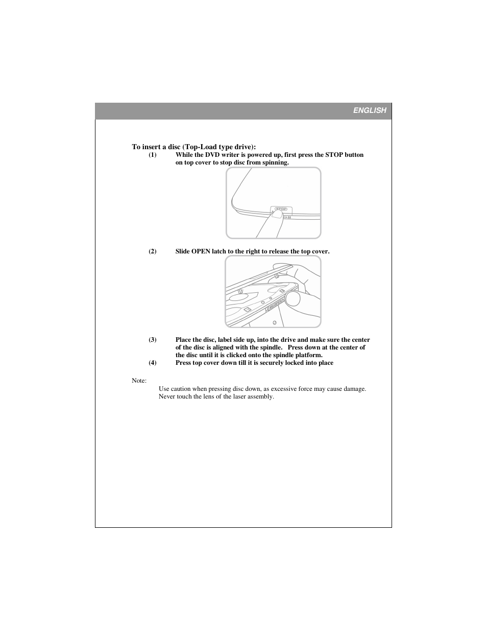 HP rm475e DVD-ROM Drive User Manual | Page 16 / 25