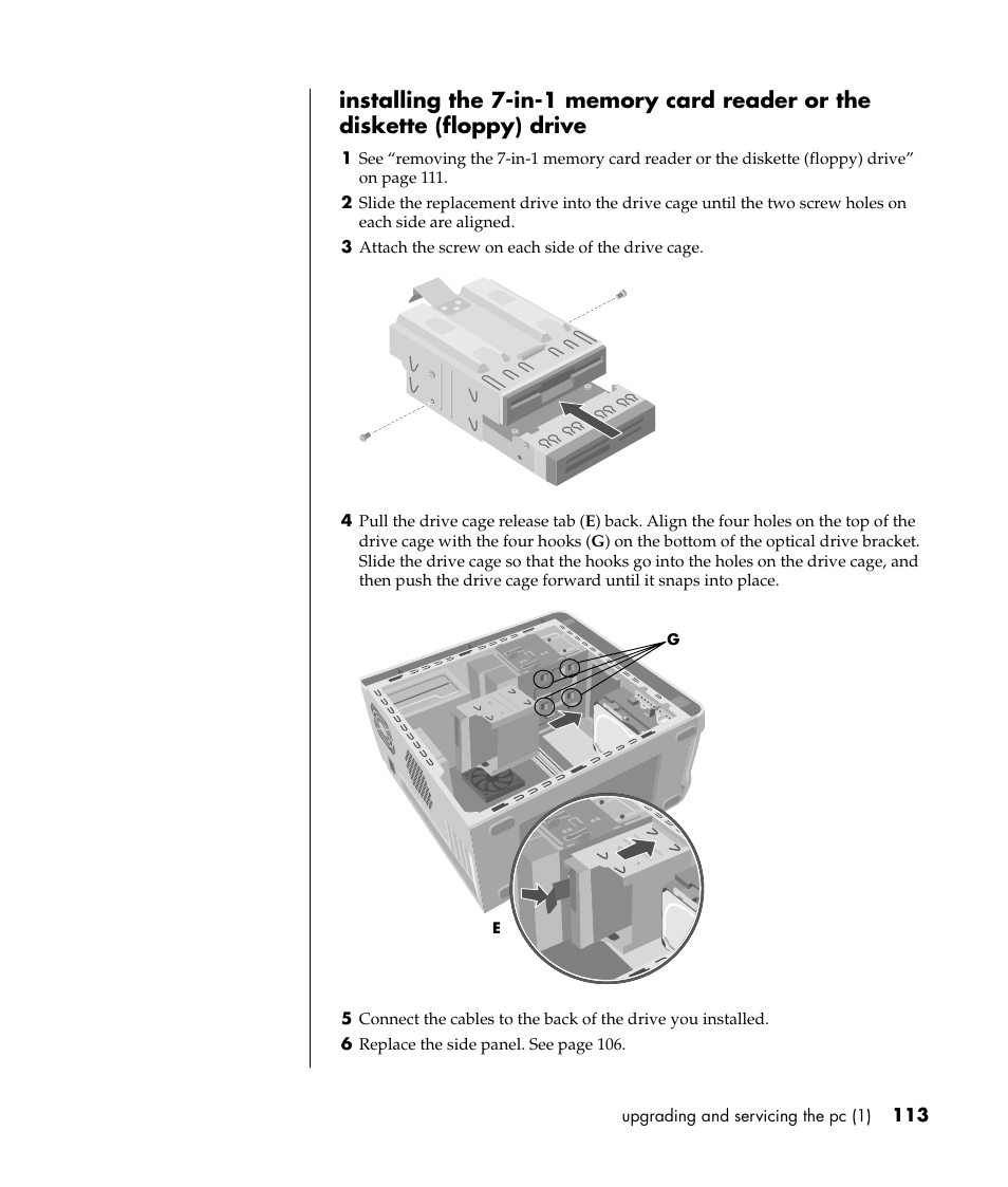 HP Pavilion t338d Desktop PC User Manual | Page 121 / 168