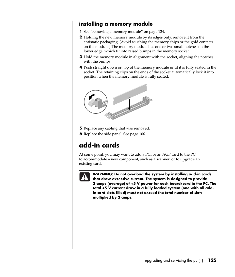 Add-in cards | HP Pavilion t338d Desktop PC User Manual | Page 133 / 168