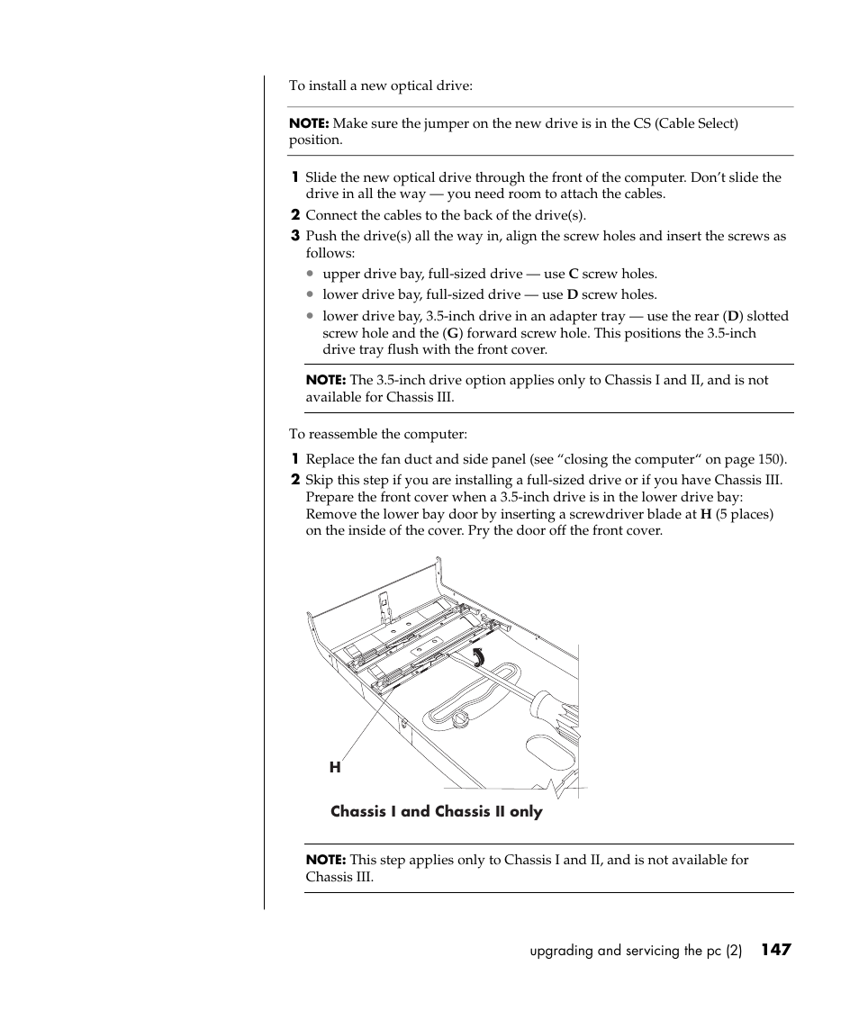 HP Pavilion t338d Desktop PC User Manual | Page 155 / 168