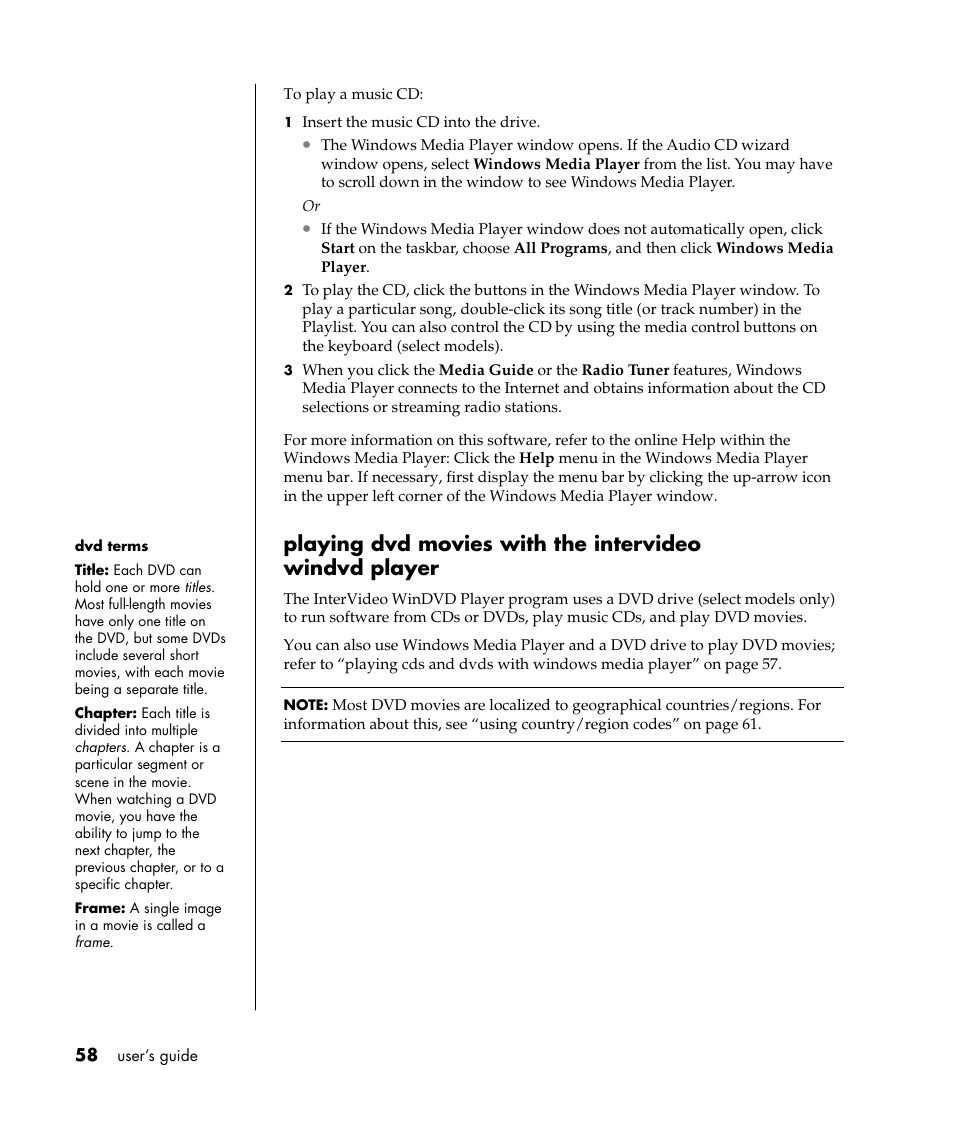 HP Pavilion t338d Desktop PC User Manual | Page 66 / 168