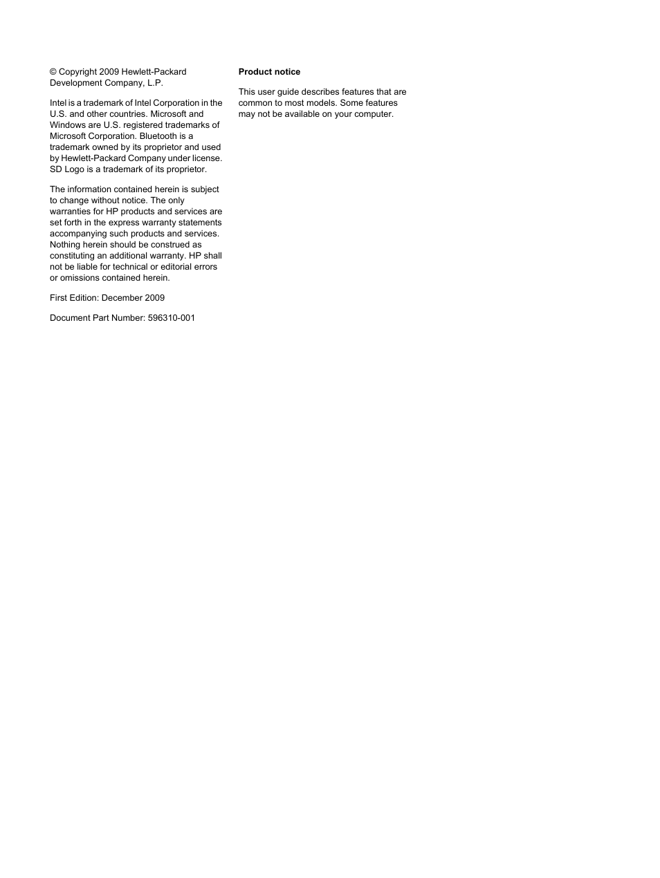 HP Envy 15t-1100se CTO Beats Limited Edition Notebook PC User Manual | Page 2 / 112