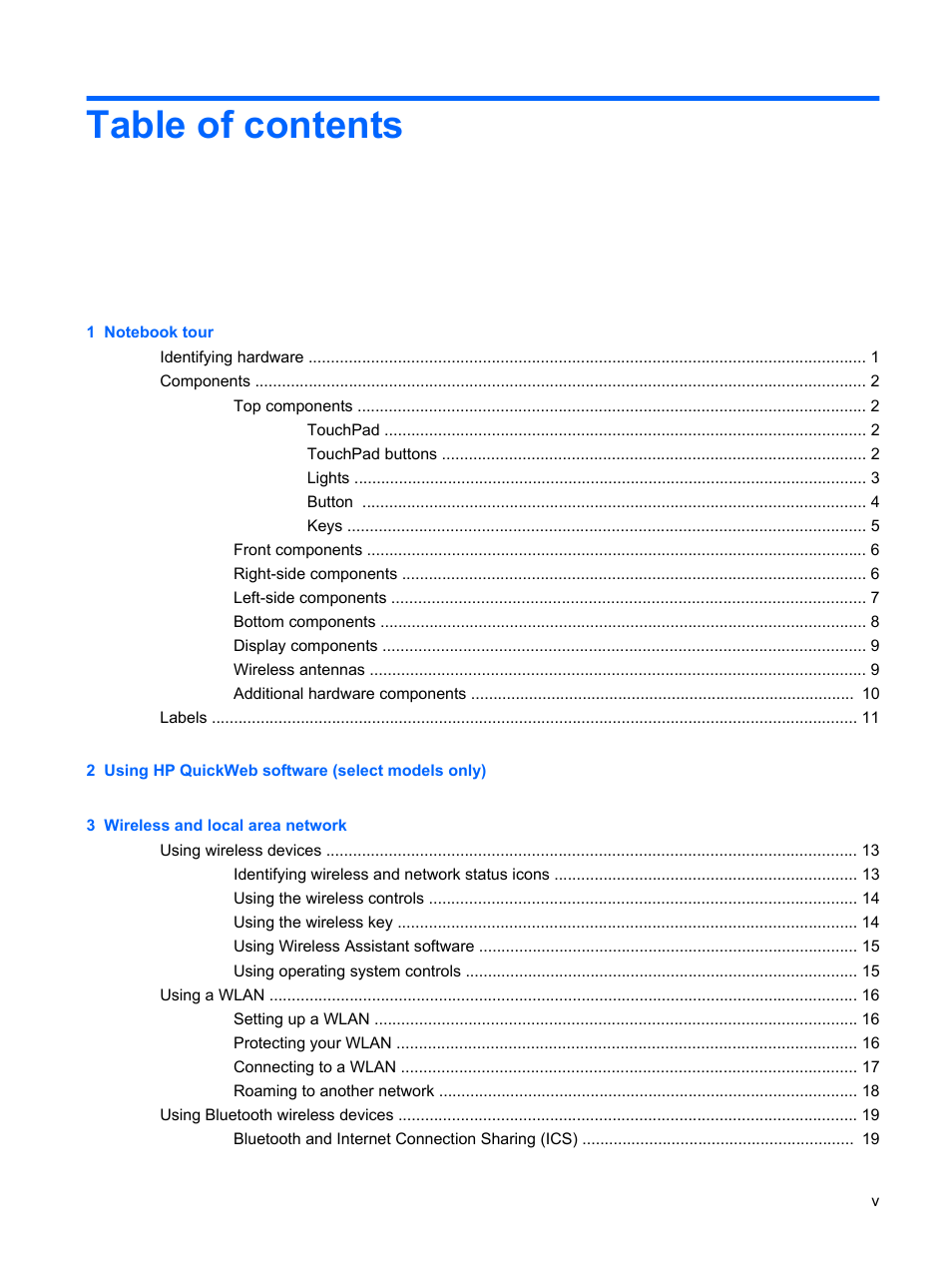 HP Envy 15t-1100se CTO Beats Limited Edition Notebook PC User Manual | Page 5 / 112