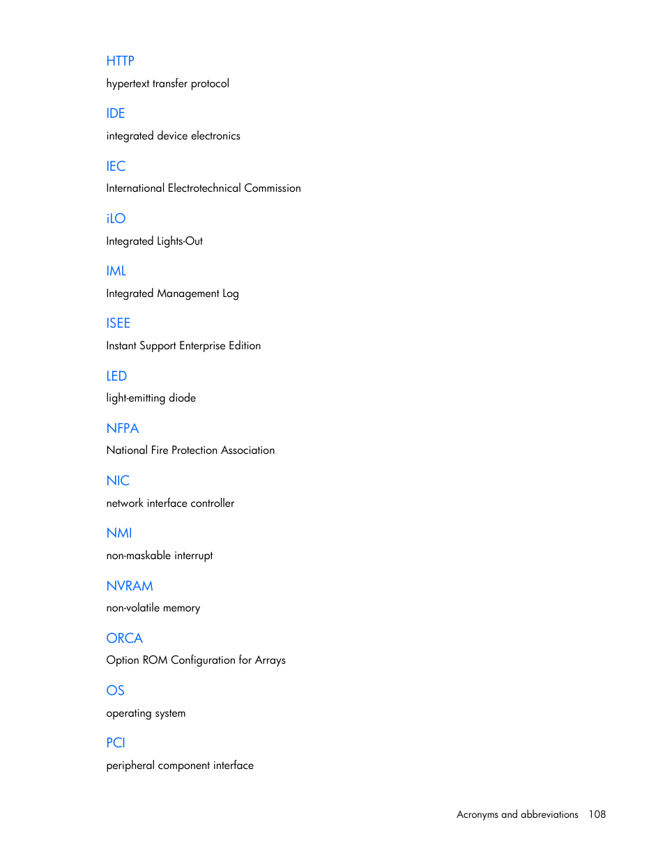 HP ProLiant DL380 G5 Server User Manual | Page 108 / 114