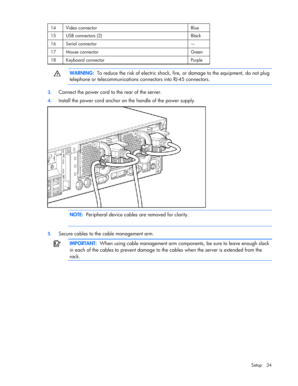 HP ProLiant DL380 G5 Server User Manual | Page 34 / 114