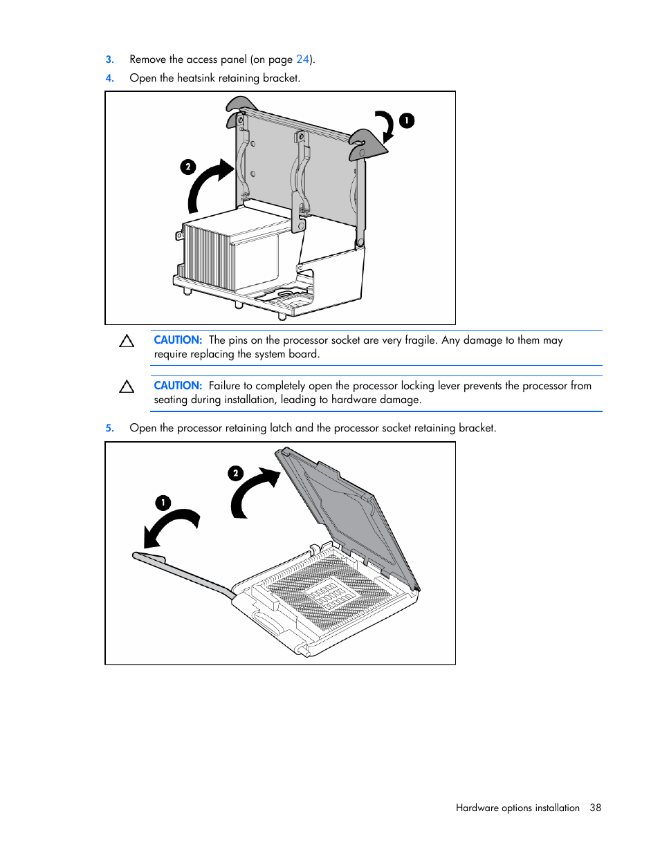 HP ProLiant DL380 G5 Server User Manual | Page 38 / 114