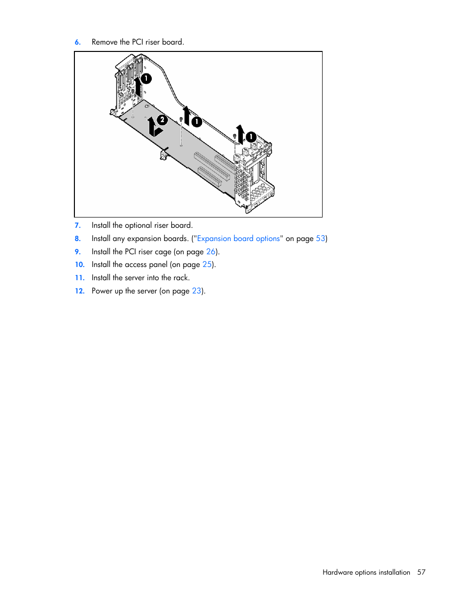 HP ProLiant DL380 G5 Server User Manual | Page 57 / 114