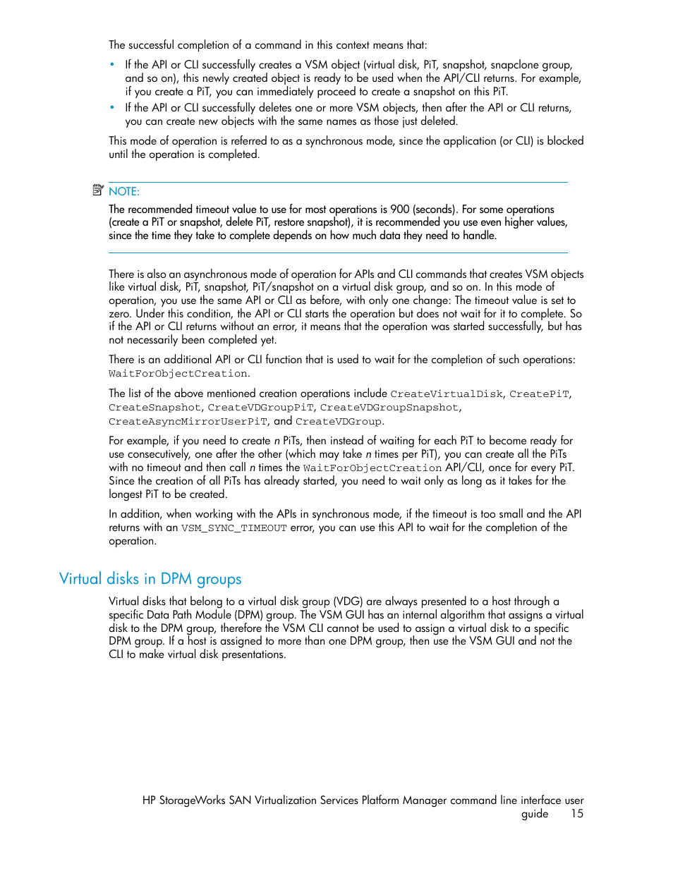 Virtual disks in dpm groups | HP SAN Virtualization Services Platform User Manual | Page 15 / 90