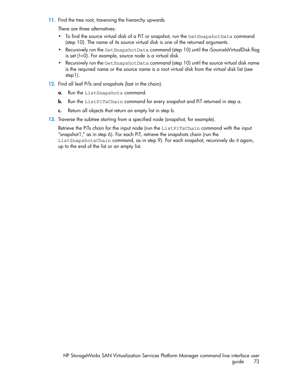 HP SAN Virtualization Services Platform User Manual | Page 73 / 90