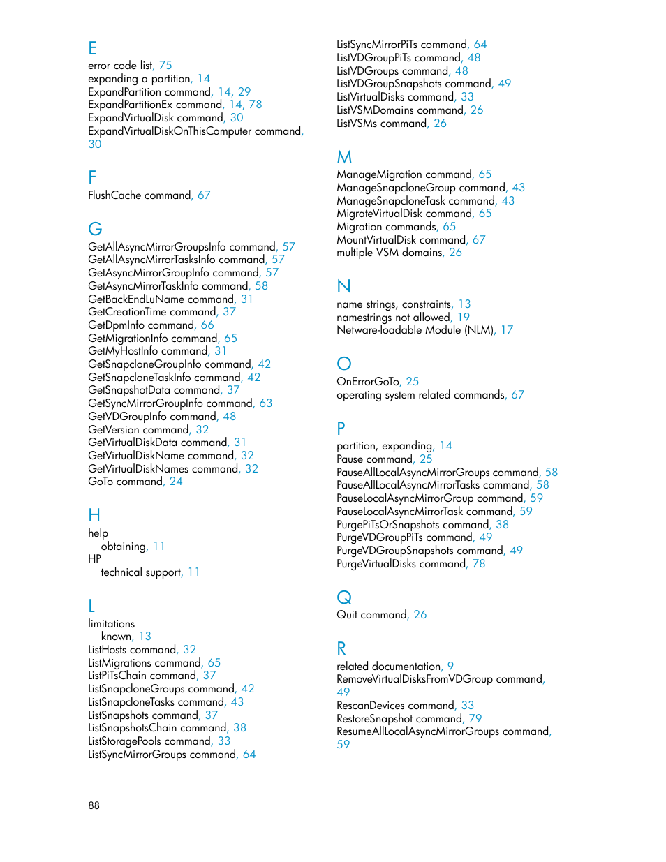 HP SAN Virtualization Services Platform User Manual | Page 88 / 90