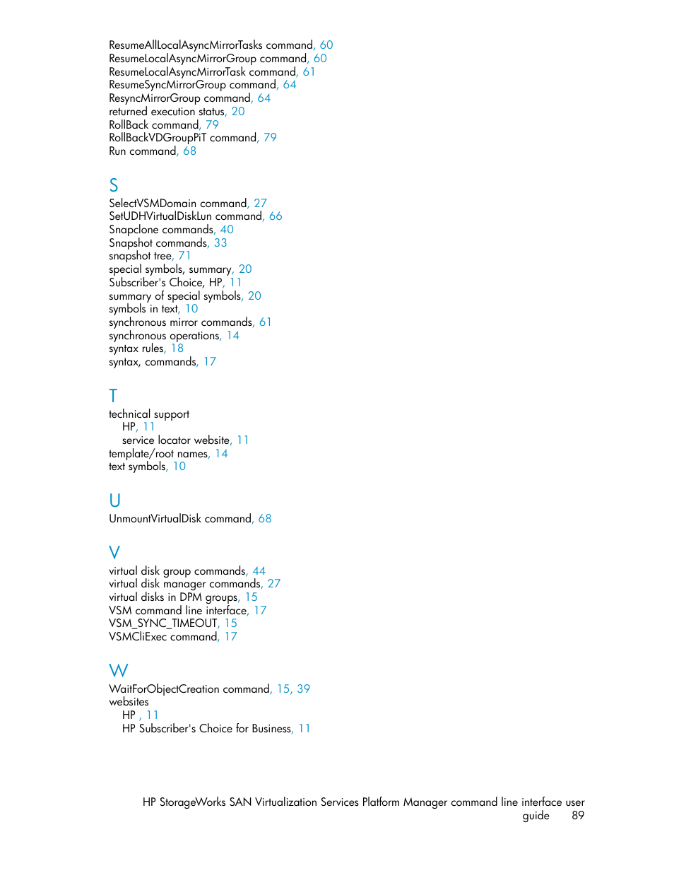 HP SAN Virtualization Services Platform User Manual | Page 89 / 90