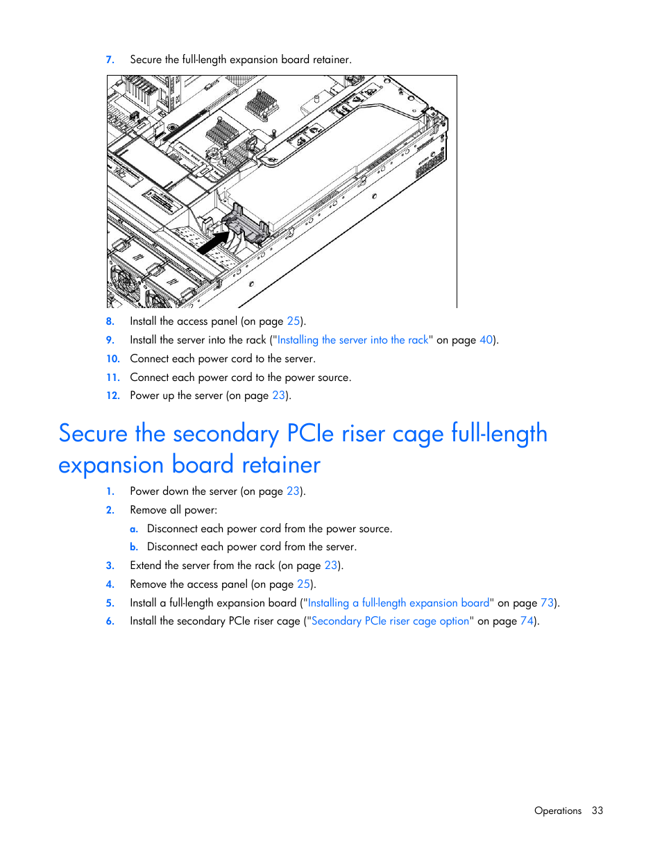 HP ProLiant DL385p Gen8 Server User Manual | Page 33 / 135