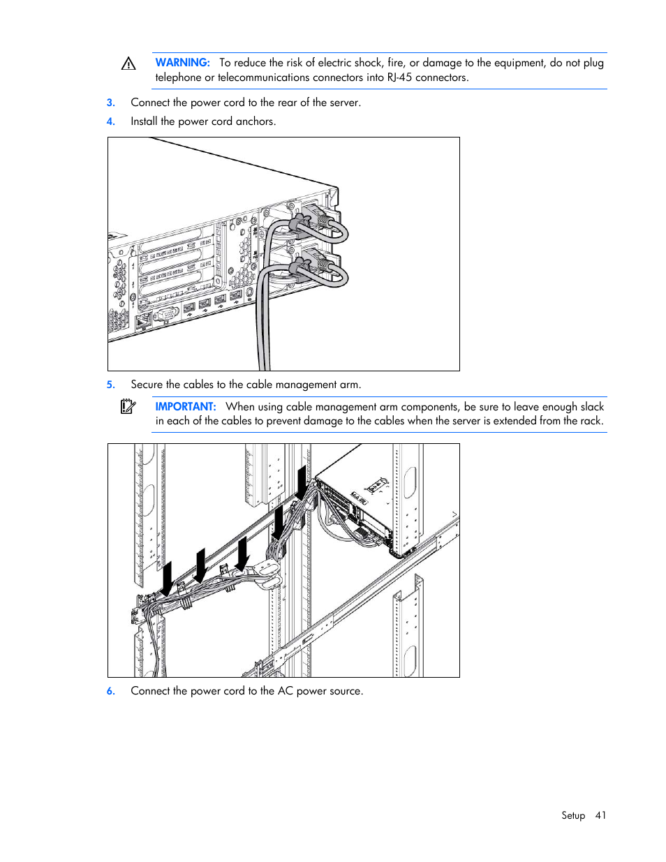 HP ProLiant DL385p Gen8 Server User Manual | Page 41 / 135