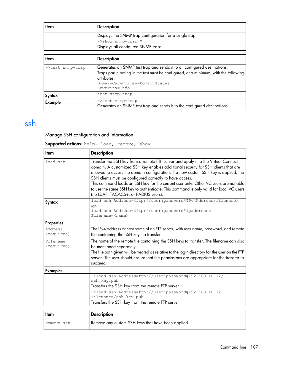 HP Virtual Connect 4Gb Fibre Channel Module for c-Class BladeSystem User Manual | Page 107 / 192