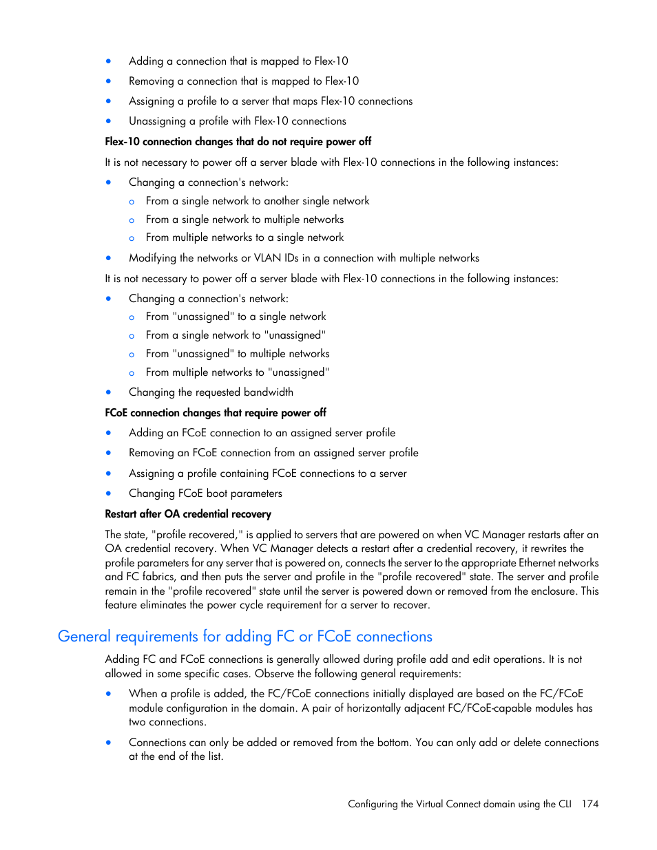 HP Virtual Connect 4Gb Fibre Channel Module for c-Class BladeSystem User Manual | Page 174 / 192