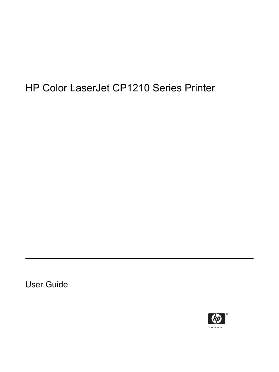 Hp color laserjet cp1210 series printer | HP Color LaserJet CP1215 Printer User Manual | Page 3 / 122