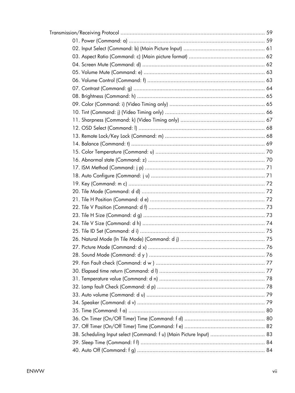 HP LD4210 42-inch LCD Digital Signage Display User Manual | Page 7 / 105