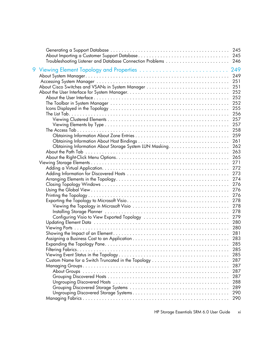 HP Storage Essentials Enterprise Edition Software User Manual | Page 11 / 798