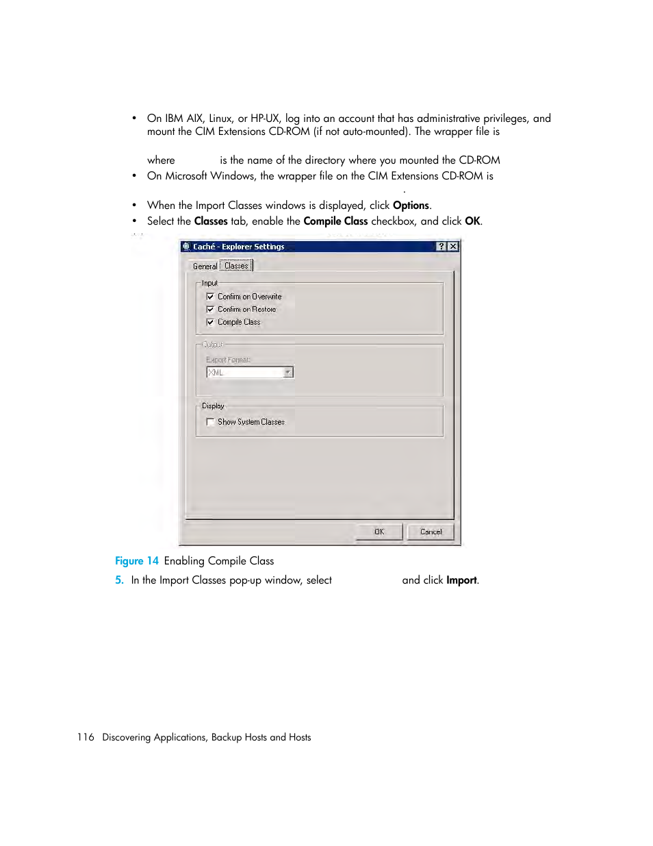 14 enabling compile class | HP Storage Essentials Enterprise Edition Software User Manual | Page 154 / 798
