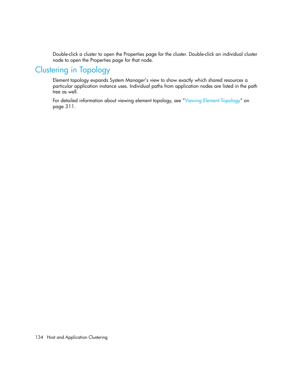 Clustering in topology | HP Storage Essentials Enterprise Edition Software User Manual | Page 172 / 798