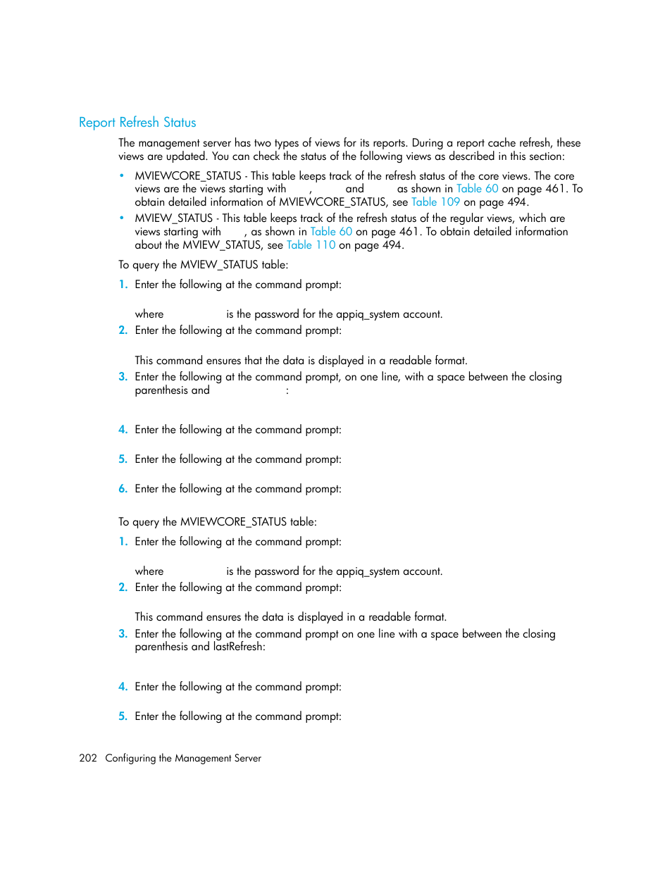 Report refresh status | HP Storage Essentials Enterprise Edition Software User Manual | Page 240 / 798