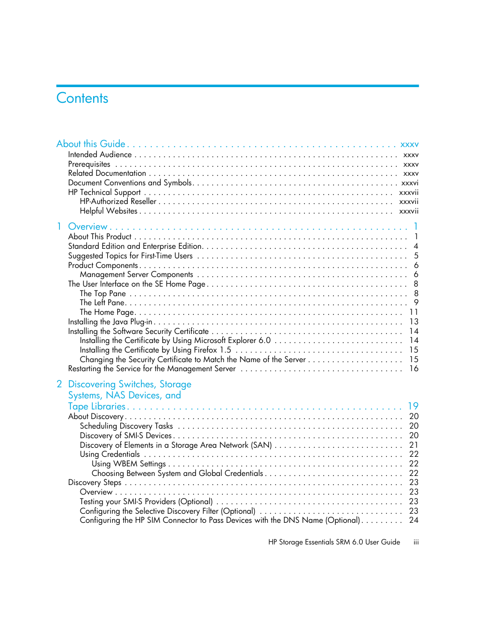 HP Storage Essentials Enterprise Edition Software User Manual | Page 3 / 798