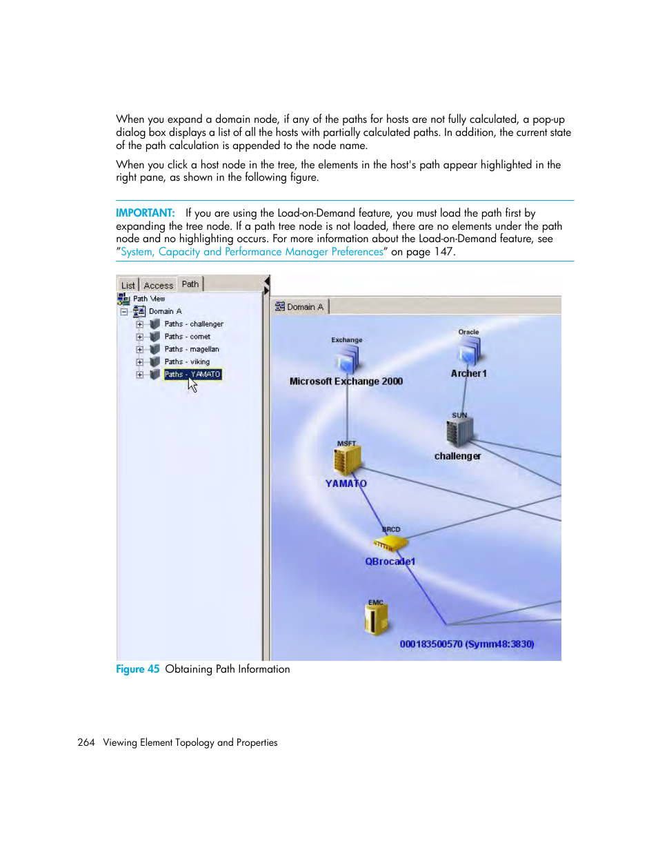 45 obtaining path information | HP Storage Essentials Enterprise Edition Software User Manual | Page 302 / 798