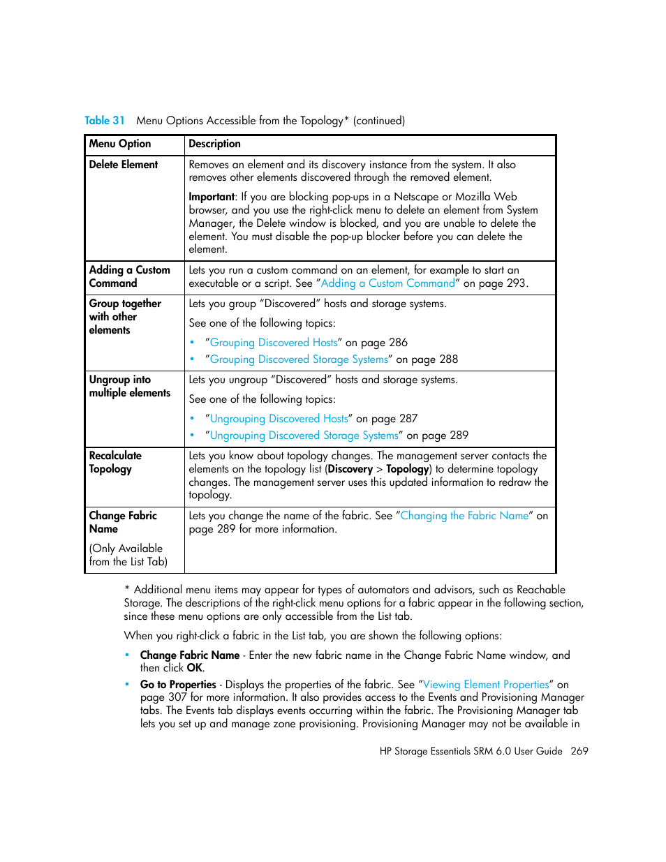 HP Storage Essentials Enterprise Edition Software User Manual | Page 307 / 798