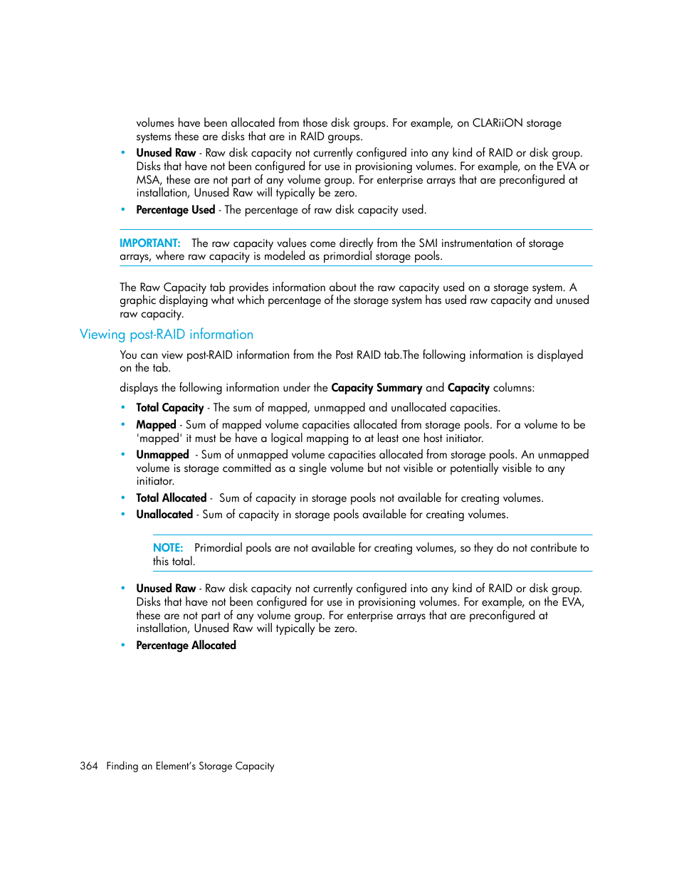 Viewing post-raid information | HP Storage Essentials Enterprise Edition Software User Manual | Page 402 / 798