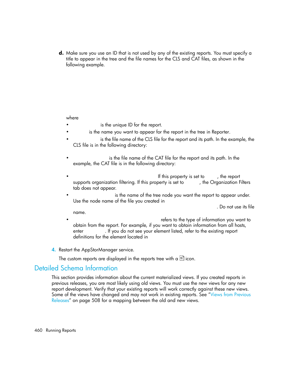 Detailed schema information | HP Storage Essentials Enterprise Edition Software User Manual | Page 498 / 798