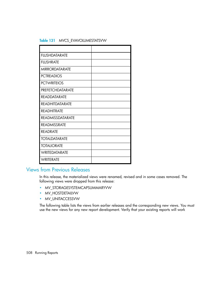 Views from previous releases, Views from previous, Releases | HP Storage Essentials Enterprise Edition Software User Manual | Page 546 / 798