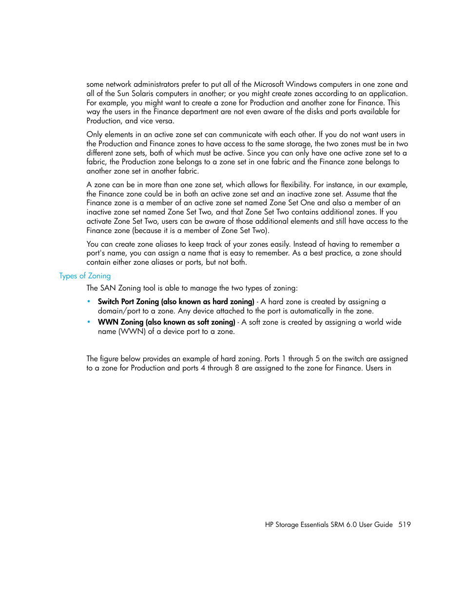 Types of zoning | HP Storage Essentials Enterprise Edition Software User Manual | Page 557 / 798