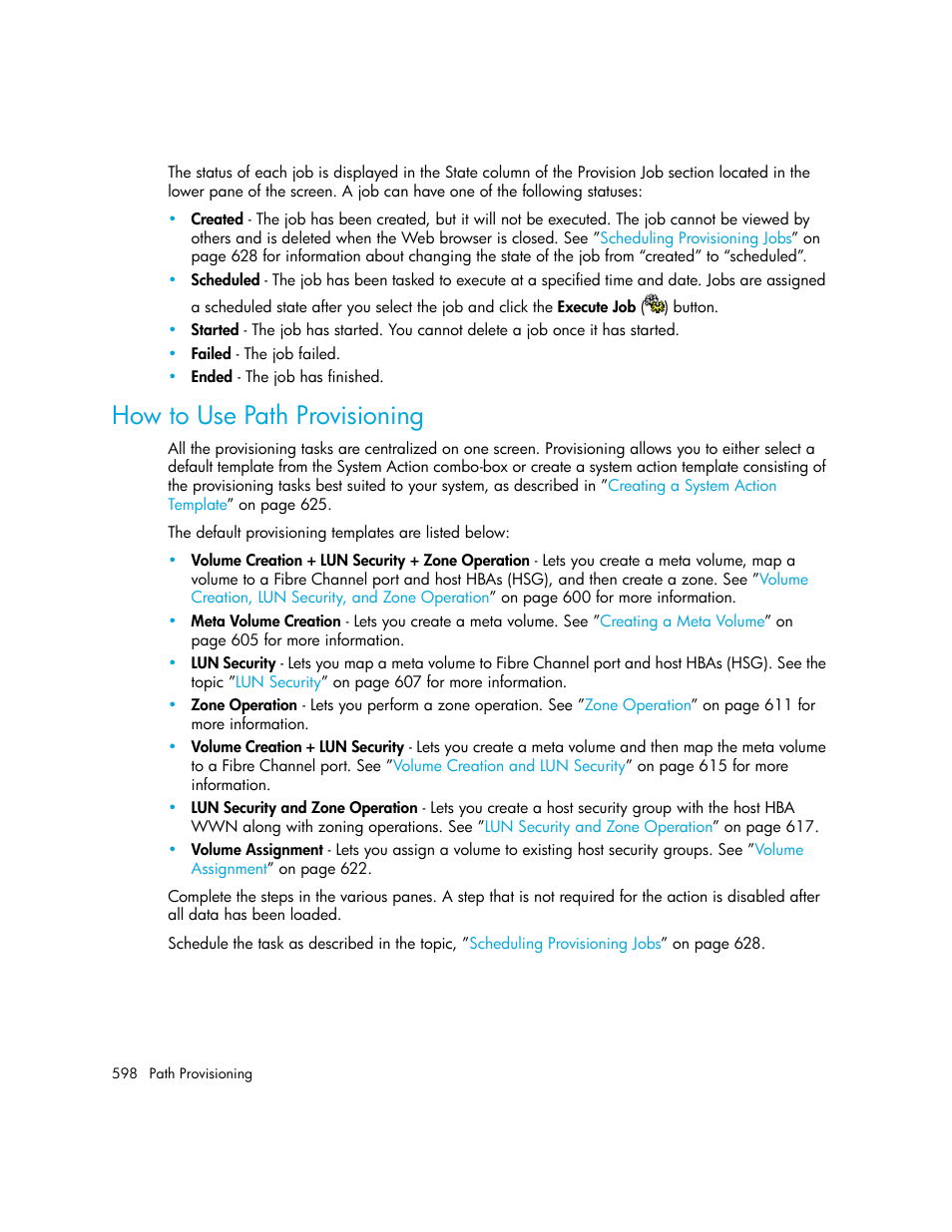 How to use path provisioning | HP Storage Essentials Enterprise Edition Software User Manual | Page 636 / 798