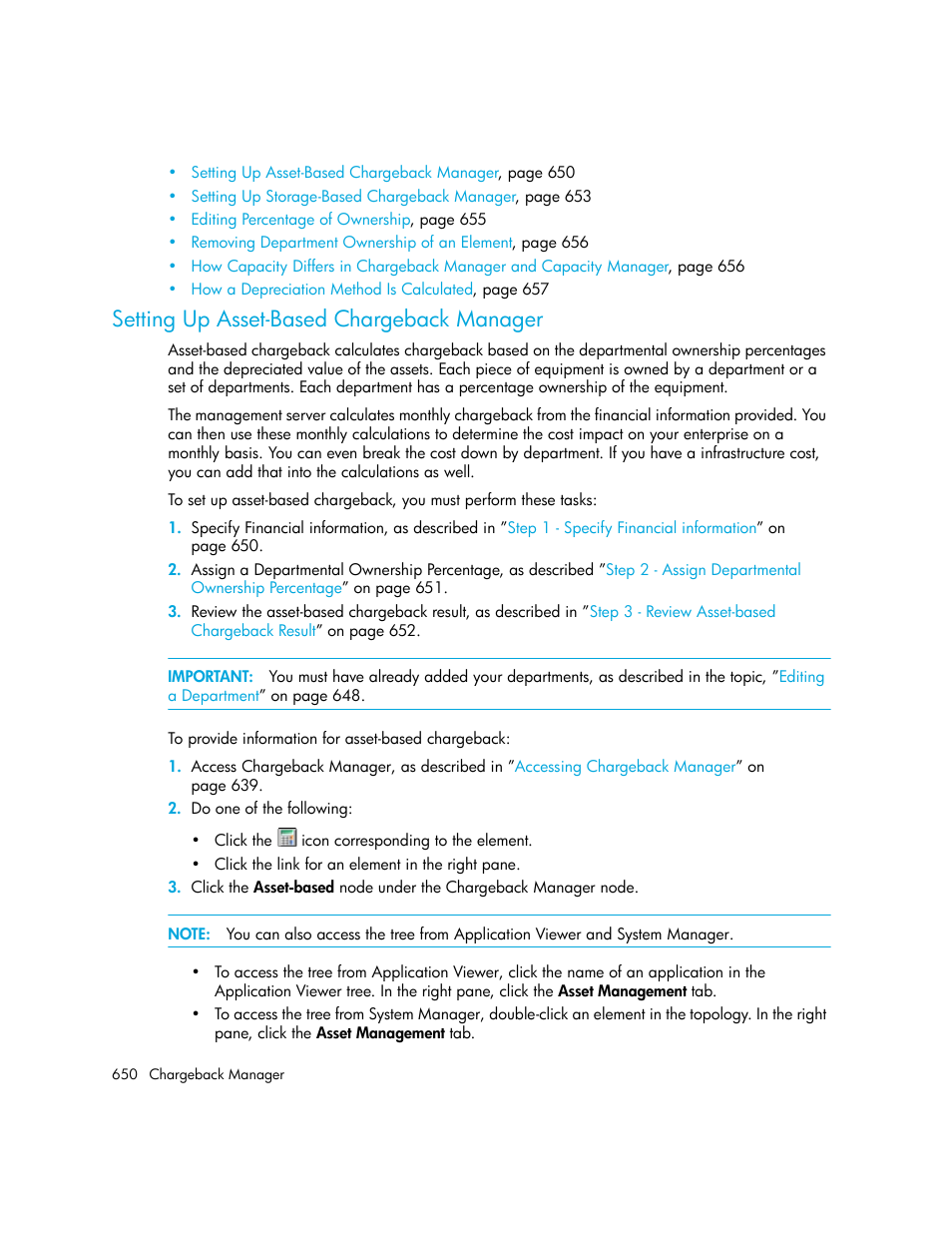 Setting up asset-based chargeback manager, Setting up, Asset-based chargeback manager | Setting up asset-based, Chargeback manager | HP Storage Essentials Enterprise Edition Software User Manual | Page 688 / 798