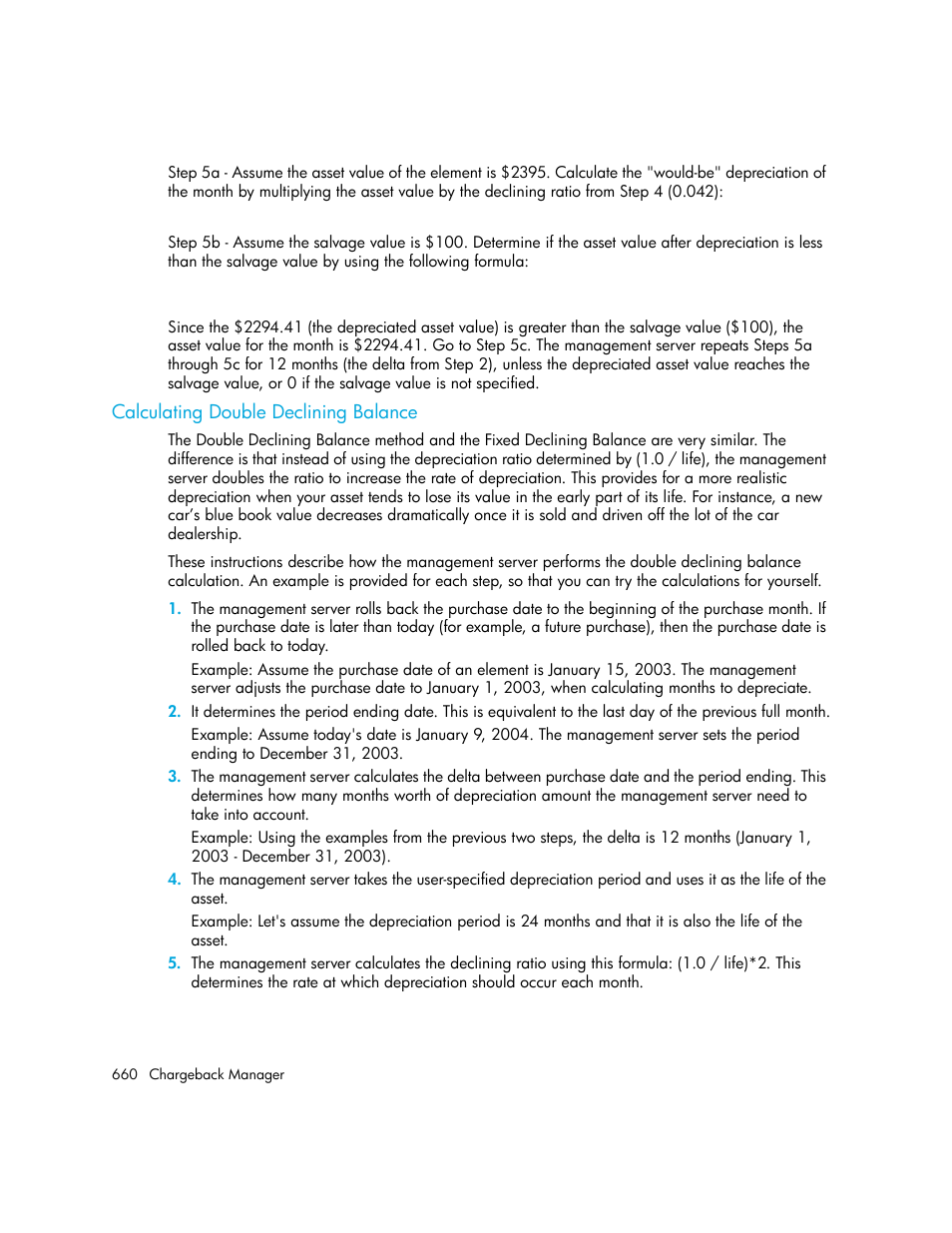 Calculating double declining balance, Calculating, Double declining balance | HP Storage Essentials Enterprise Edition Software User Manual | Page 698 / 798