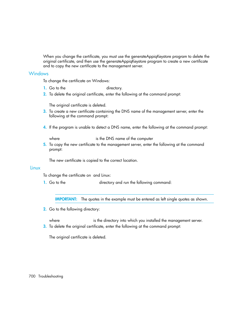 Windows, Linux | HP Storage Essentials Enterprise Edition Software User Manual | Page 738 / 798