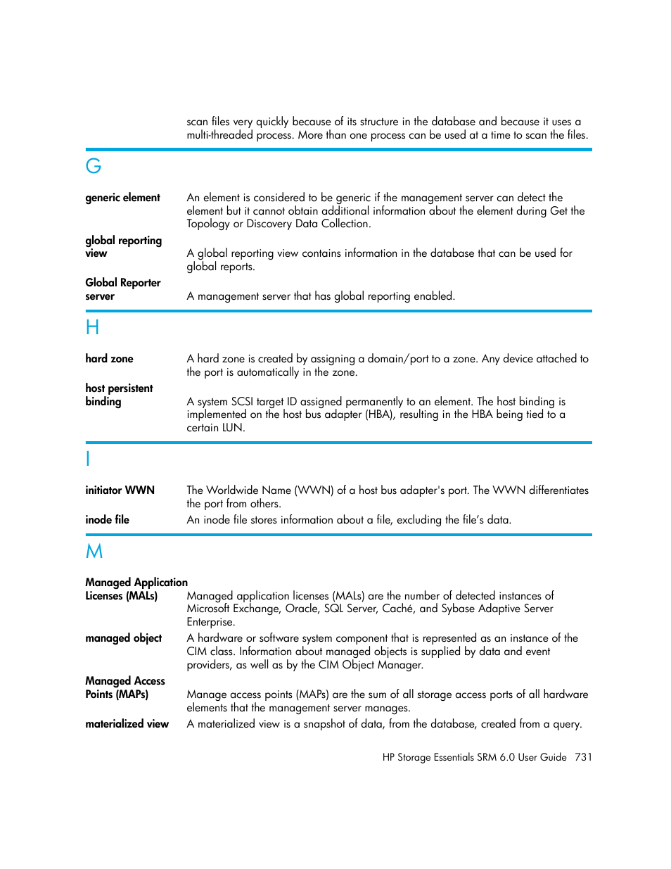 G h i m | HP Storage Essentials Enterprise Edition Software User Manual | Page 769 / 798