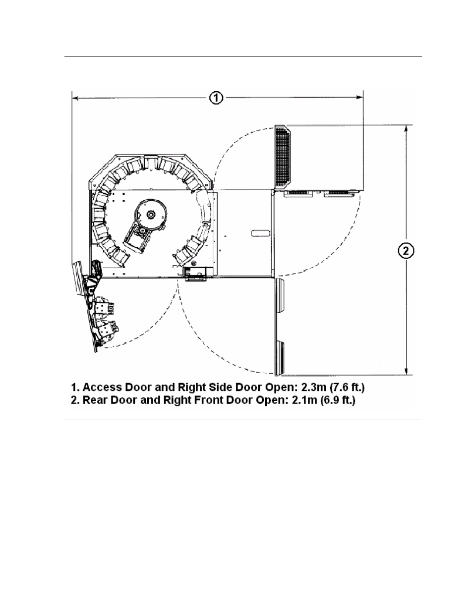 Figure 2-1, Space needed for ctl700 tape library | HP NonStop G-Series User Manual | Page 20 / 154