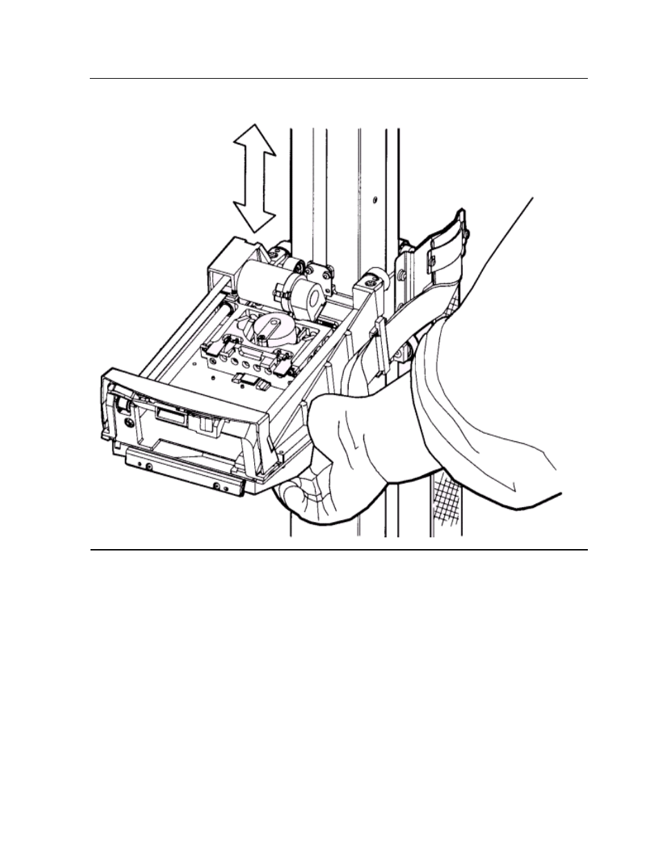 Figure 2-7, Moving the z carriage assembly | HP NonStop G-Series User Manual | Page 28 / 154