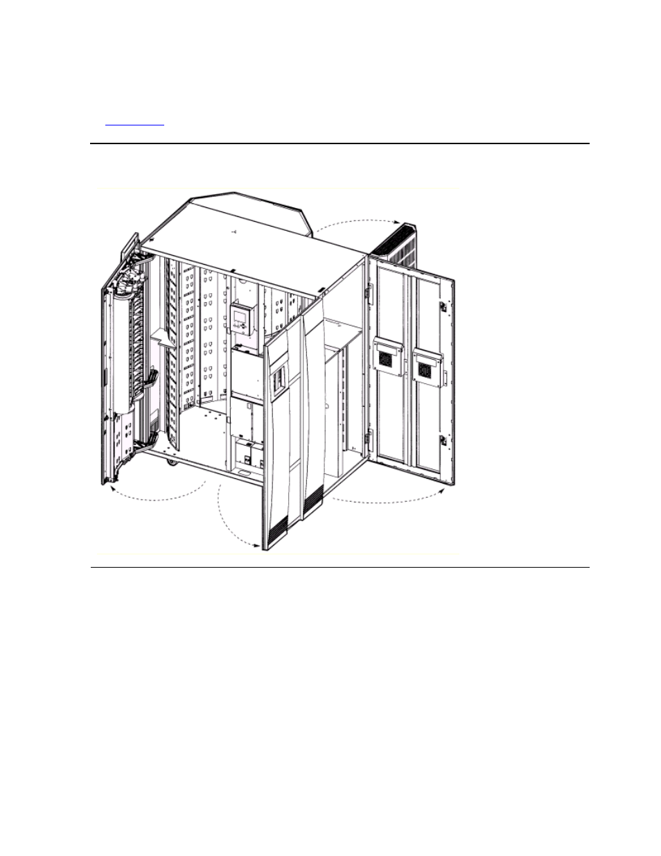 Opening the tape library front doors, Figure 6-2, Opening the access doors | HP NonStop G-Series User Manual | Page 86 / 154