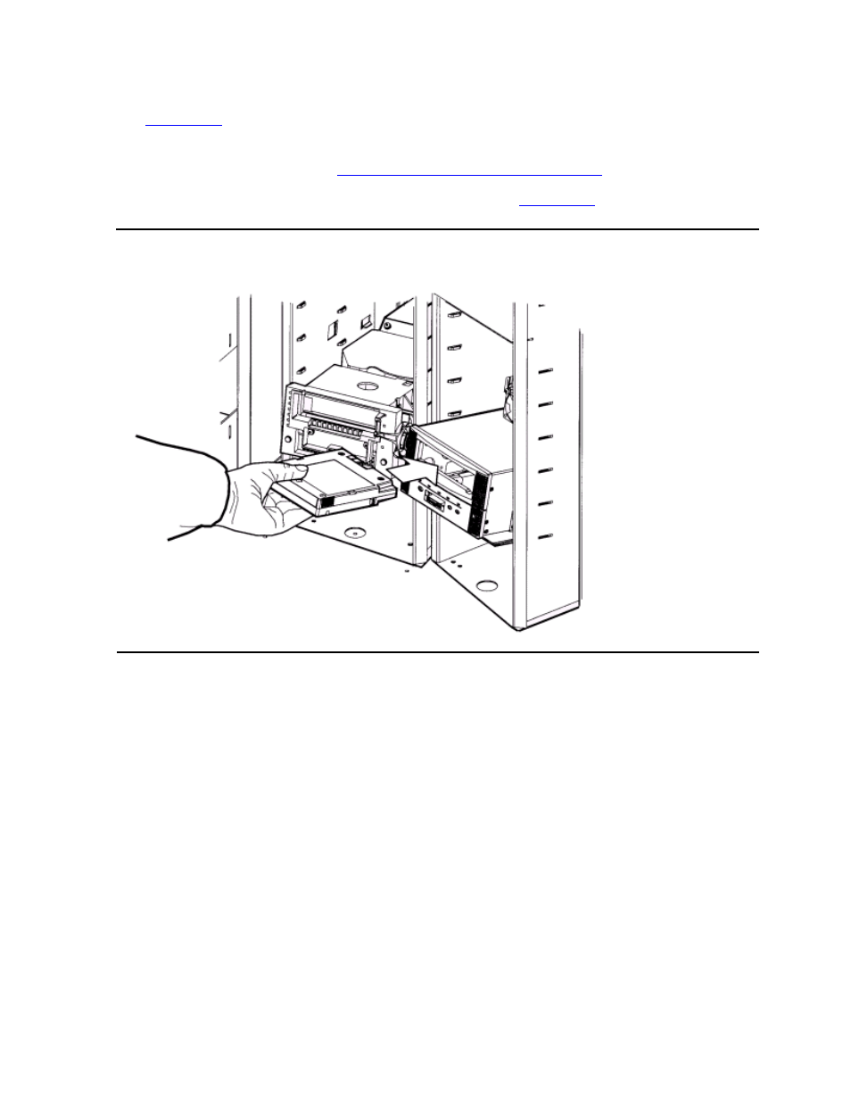 Figure 6-5, Loading a cartridge into the 9840 tape drive | HP NonStop G-Series User Manual | Page 90 / 154