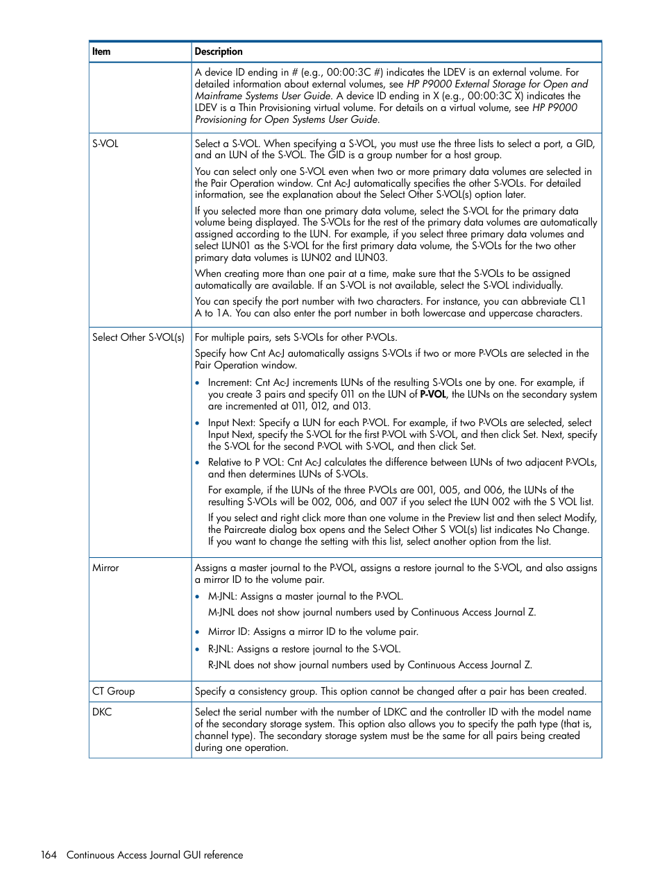 HP XP P9500 Storage User Manual | Page 164 / 187